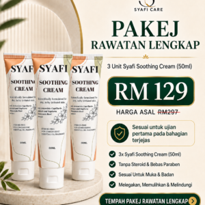 PAKEJ RAWATAN LENGKAP (3 x Kotak Syafi Cream)